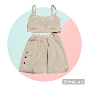 3 items for $10 New crop top & skirt coord